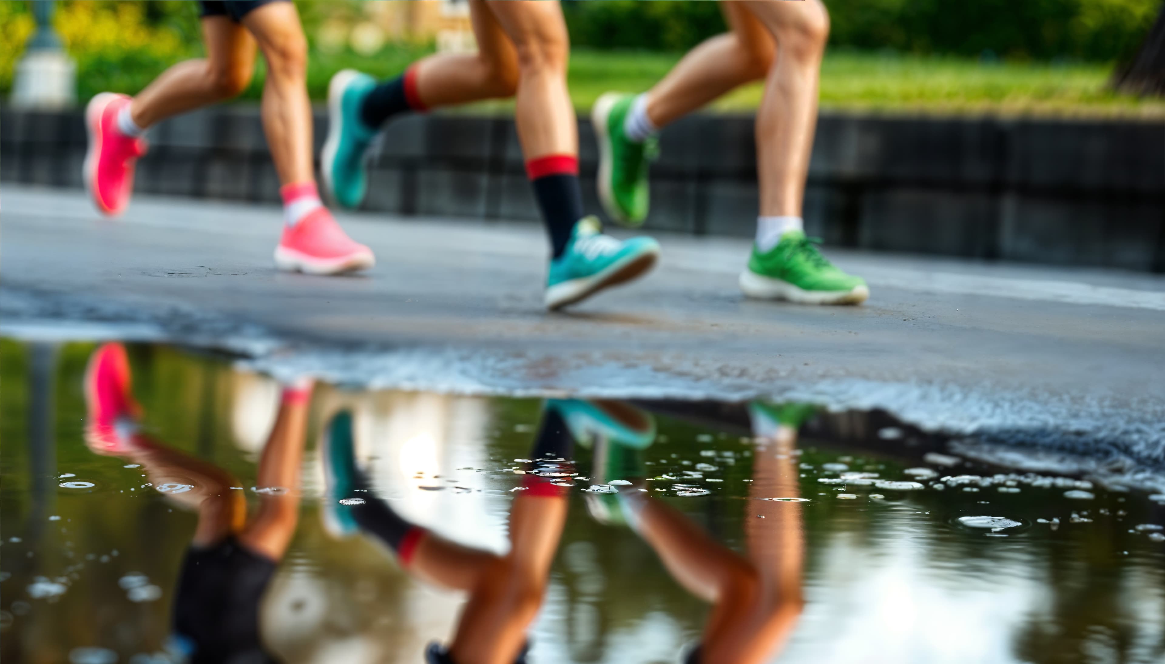 Atletas corriendo